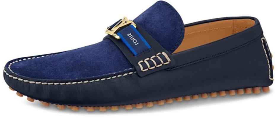(Women) Louis Vuitton Hockenheim Loafer 'Blue Suede' 1A5XRB Buy (Women) Louis Vuitton Hockenheim Loafer 'Blue Suede' 1A5XRB