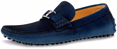 (Women) Louis Vuitton Hockenheim Loafer 'Navy Suede' 1A5ED0 (Women) Louis Vuitton Hockenheim Loafer 'Navy Suede' 1A5ED0