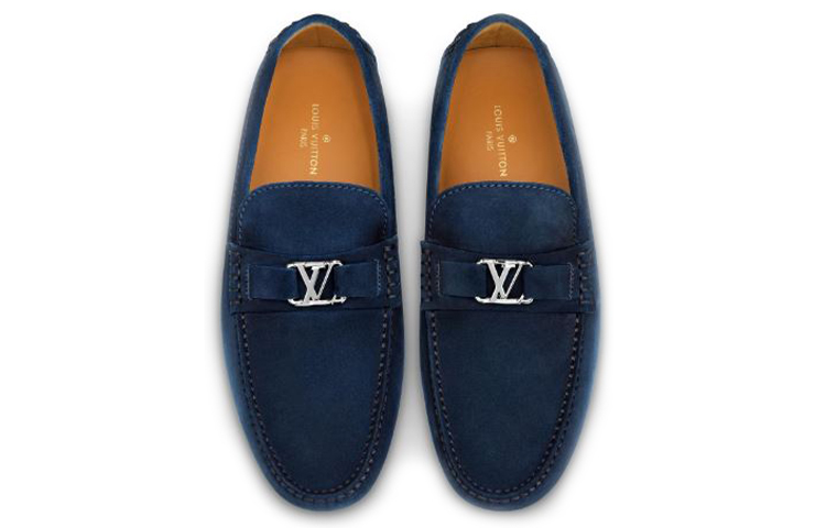 Purchase (W) Mocassino Louis Vuitton Hockenheim ''Scamosciato Blu Navy'' 1A5ED0