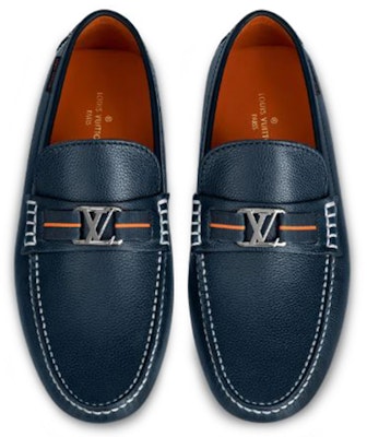 (Women) Louis Vuitton Hockenheim Moccasin 'Blue Black' 1A7YSX Lookbook (Women) Louis Vuitton Hockenheim Moccasin 'Blue Black' 1A7YSX