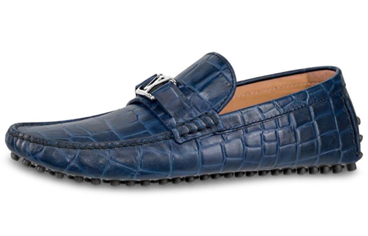 Buy (W) Louis Vuitton Hockenheim Mokassin ''Geprägtes Marineblau'' 1A4U1Q
