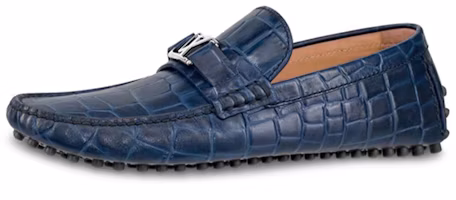 (Women) Louis Vuitton Hockenheim Moccasin 'Embossed Marine' 1A4U1Q (Women) Louis Vuitton Hockenheim Moccasin 'Embossed Marine' 1A4U1Q