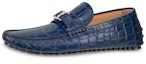Buy (W) Louis Vuitton Hockenheim Moccasin 'Embossed Marine' Lelaki Kasual 1A4U1Q