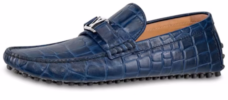 (Women) Louis Vuitton Hockenheim Moccasin 'Embossed Marine' 1A4U1Q (Women) Louis Vuitton Hockenheim Moccasin 'Embossed Marine' 1A4U1Q