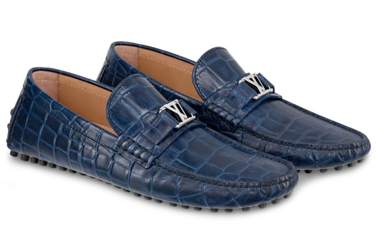 Order (W) Louis Vuitton Hockenheim Mokassin ''Geprägtes Marineblau'' 1A4U1Q