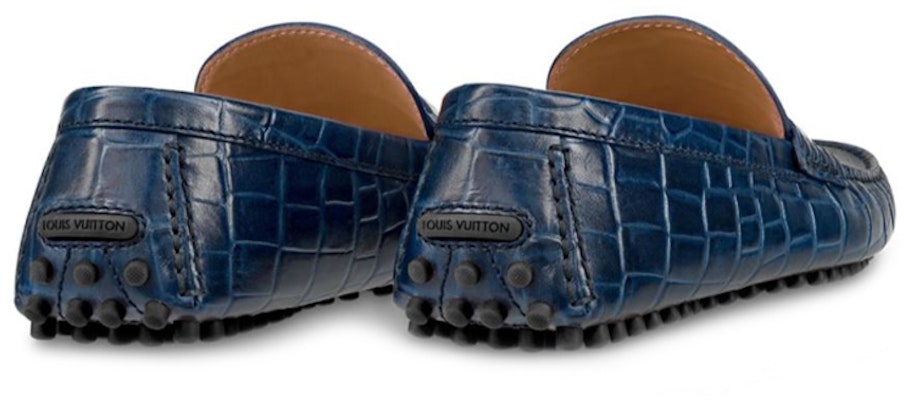 (W) Louis Vuitton Hockenheim Moccasin 'Marine Timbul' 1A4U1Q Lookbook (W) Louis Vuitton Hockenheim Moccasin 'Marine Timbul' 1A4U1Q