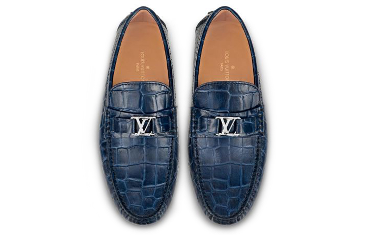 Shop (W) Louis Vuitton Hockenheim Mokassin ''Geprägtes Marineblau'' 1A4U1Q