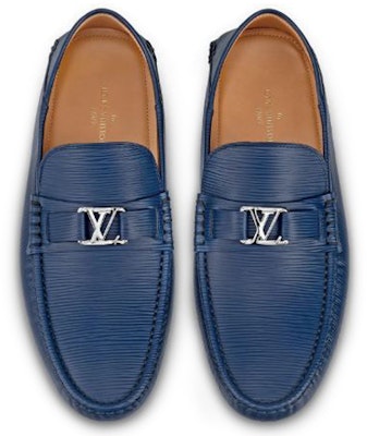Louis Vuitton Hockenheim Moccasin Sepatu 'Biru EPI' 1A4TW2 Shop Louis Vuitton Hockenheim Moccasin Sepatu 'Biru EPI' 1A4TW2