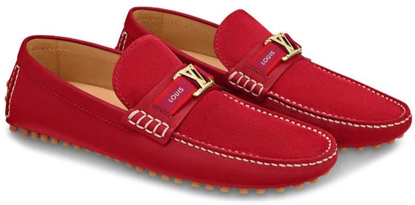 (W) Louis Vuitton Hockenheim Mocassin ''Rood Suede'' 1A5XSB Order (W) Louis Vuitton Hockenheim Mocassin ''Rood Suede'' 1A5XSB