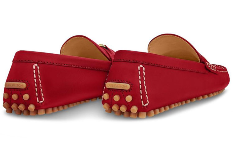 Lookbook (W) Louis Vuitton Mocasín Hockenheim 'Ante Rojo' 1A5XSB