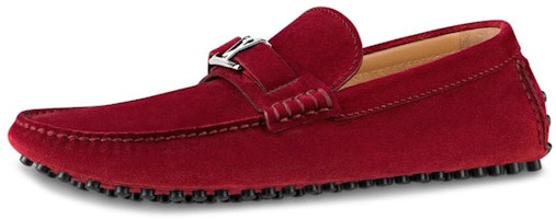 (Women) Louis Vuitton Hockenheim Moccasin 'Red Velvet' 1A5EB4 (Women) Louis Vuitton Hockenheim Moccasin 'Red Velvet' 1A5EB4