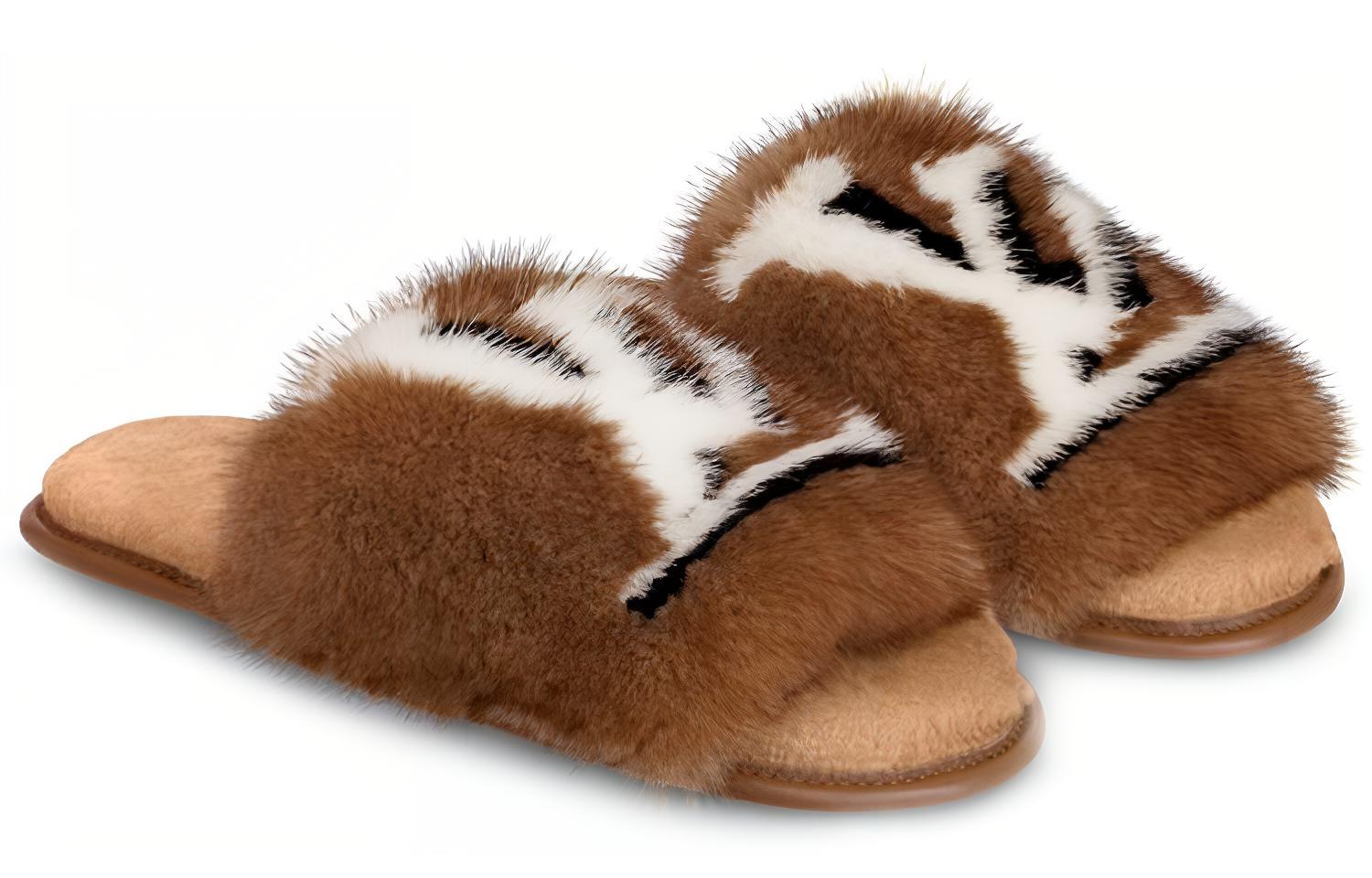 Lookbook (W) Louis Vuitton Homey Mink 'Sandalias de Moda Marrón' 1A5SZP