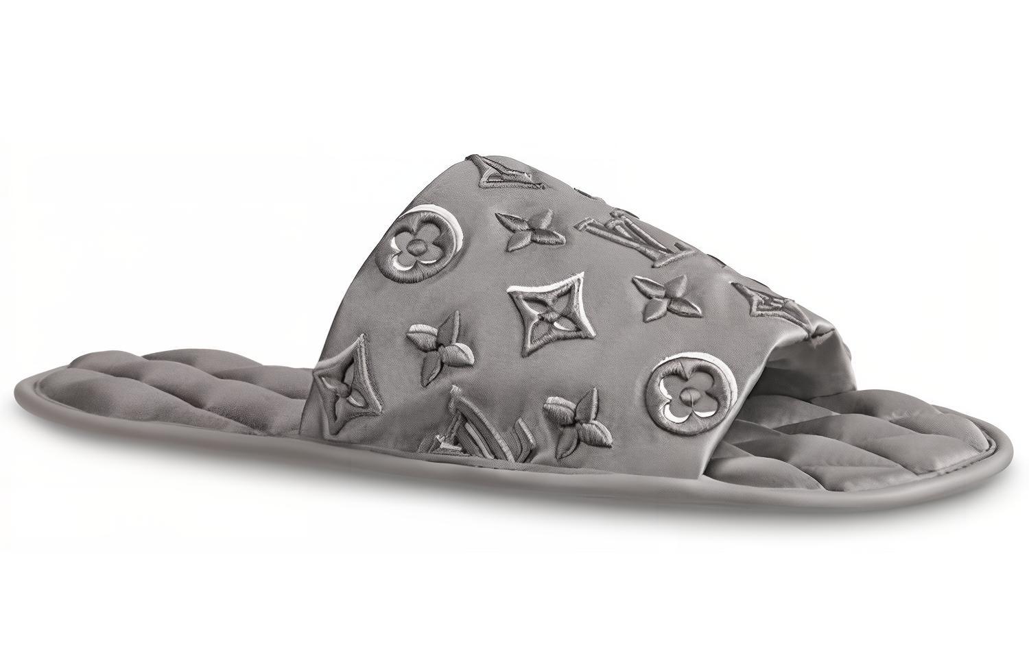 Order (W) Pantuflas Louis Vuitton Homey Monogram 'Satén Gris Bordado' 1A5SZ9