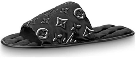 (Women) Louis Vuitton Homey Slipper 'Black Comfort Open-Toe' 1A5SZ6 (Women) Louis Vuitton Homey Slipper 'Black Comfort Open-Toe' 1A5SZ6