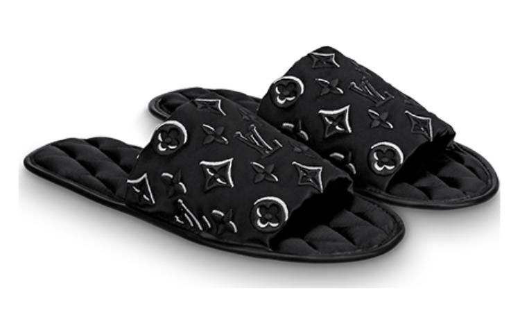 Lookbook (W) Pantuflas Louis Vuitton Homey 'Negro Confort Punta Abierta' 1A5SZ6