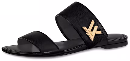 (Women) Louis Vuitton Horizon 'Black Suede Goatskin' Slides 1A4XTT (Women) Louis Vuitton Horizon 'Black Suede Goatskin' Slides 1A4XTT
