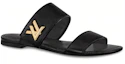 Order (Women) Louis Vuitton Horizon 'Black Suede Goatskin' Slides 1A4XTT