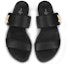 Shop (W) Louis Vuitton Horizon 'Hitam Suede Kulit Kambing' Selipar 1A4XTT