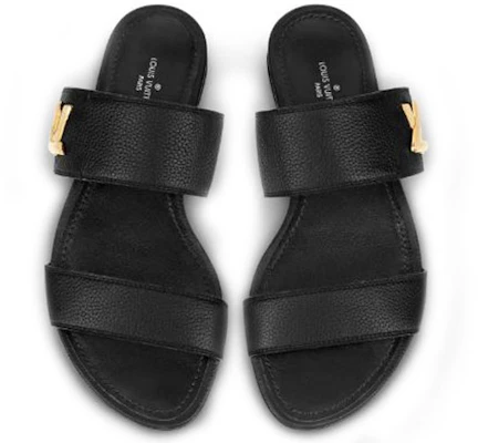 (Women) Louis Vuitton Horizon 'Black Suede Goatskin' Slides 1A4XTT Shop (Women) Louis Vuitton Horizon 'Black Suede Goatskin' Slides 1A4XTT