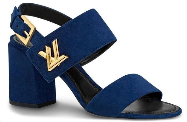(Women) Louis Vuitton Horizon 'Blue Goat Suede High-Heel Mules' 1A4WIQ Order (Women) Louis Vuitton Horizon 'Blue Goat Suede High-Heel Mules' 1A4WIQ