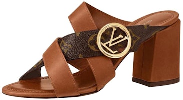 (Women) Louis Vuitton Horizon 'Brown Calfskin High-Heeled Mule' 1A5BZL (Women) Louis Vuitton Horizon 'Brown Calfskin High-Heeled Mule' 1A5BZL