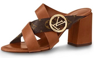 (Women) Louis Vuitton Horizon 'Brown Calfskin High-Heeled Mule' 1A5BZL (Women) Louis Vuitton Horizon 'Brown Calfskin High-Heeled Mule' 1A5BZL