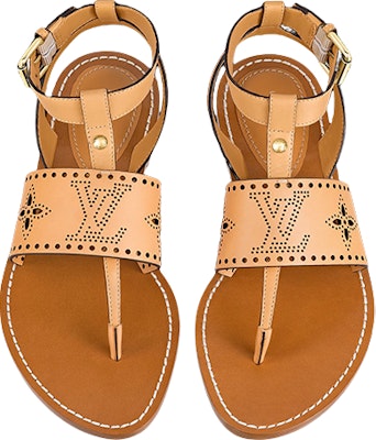 (Women) Louis Vuitton Horizon Flat Sandal 'Brown' 1A9RKG Lookbook (Women) Louis Vuitton Horizon Flat Sandal 'Brown' 1A9RKG