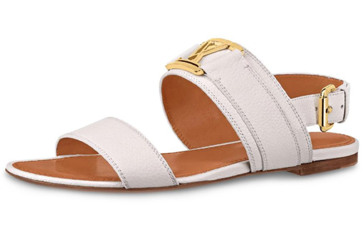 (Women) Louis Vuitton Horizon Flat sandals 'White' 1A64WE