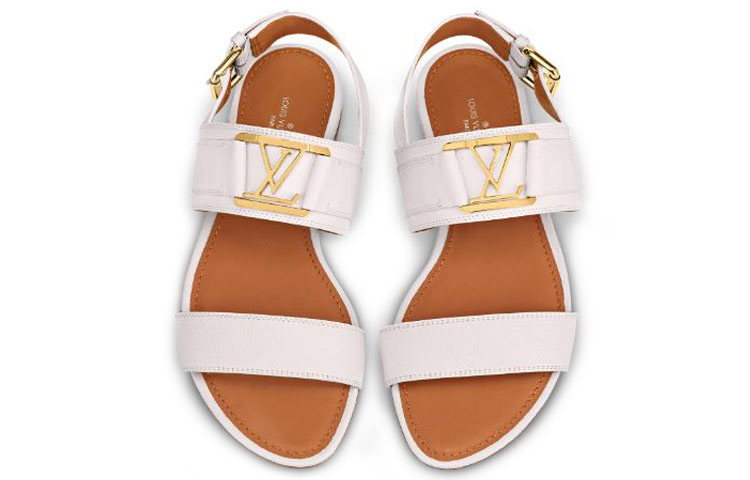 Lookbook (Women) Louis Vuitton Horizon Flat sandals 'White' 1A64WE