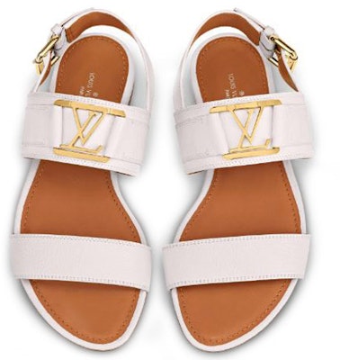 (Women) Louis Vuitton Horizon Flat sandals 'White' 1A64WE Lookbook (Women) Louis Vuitton Horizon Flat sandals 'White' 1A64WE