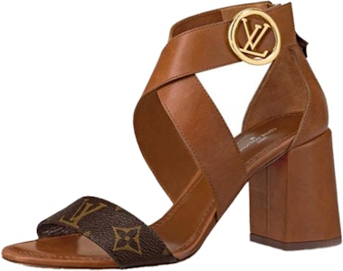 路易威登 Horizon 小牛皮 女款 粗跟涼鞋 棕色 Buy 路易威登 Horizon 小牛皮 女款 粗跟涼鞋 棕色