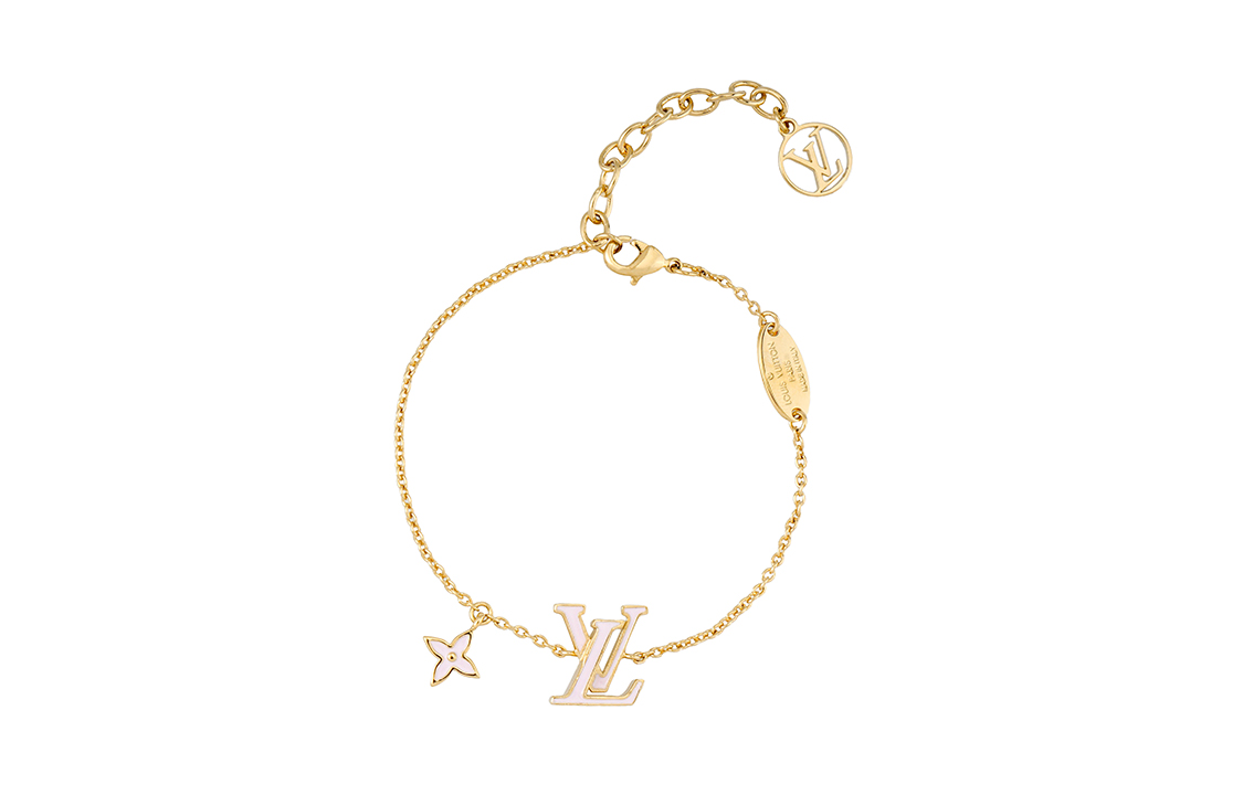 (Women) Louis Vuitton Iconic Enamel Floral Adjustable Gold Bracelet for Women. M1008A 圖 2