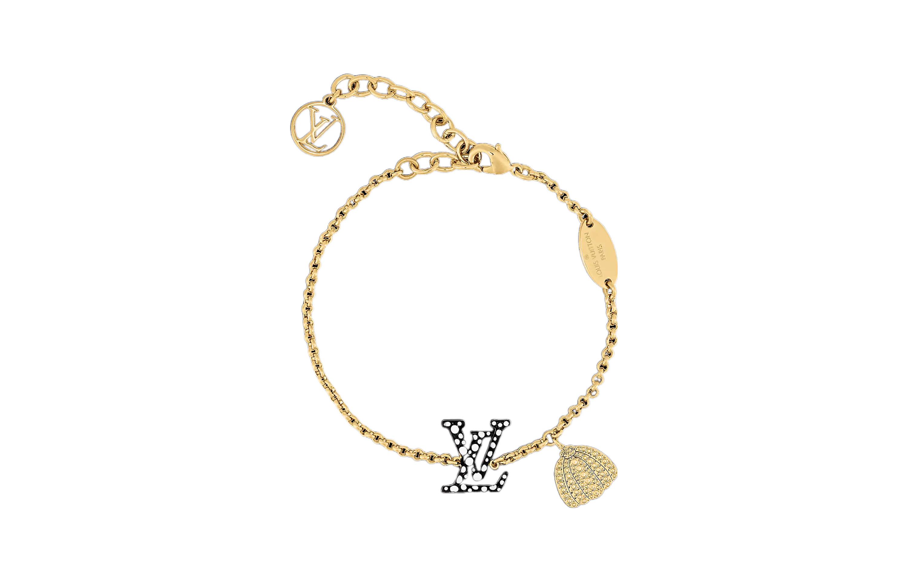 (Women) LOUIS VUITTON Iconic Infinity Dots LV X YK Gold  Bracelet Limited Edition M0969A 圖 3