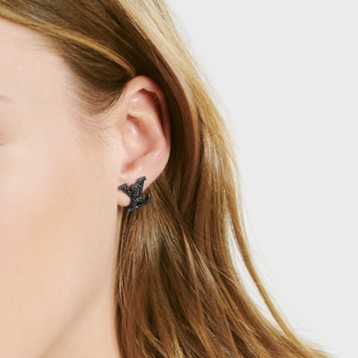 (W) 루이비통 아이코닉 LV 모노그램 블랙 메탈 귀걸이 M00941 Shop (W) 루이비통 아이코닉 LV 모노그램 블랙 메탈 귀걸이 M00941