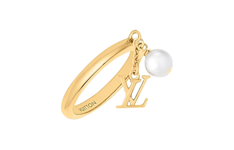Lookbook (W) ルイヴィトン アイコニック パール メタル レジンリング ゴールド アクセサリー M1448M