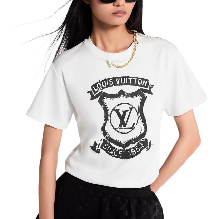 (Women) LOUIS VUITTON Iconic Zipper Detail Crew Neck T-Shirt 1AIANX 圖 6