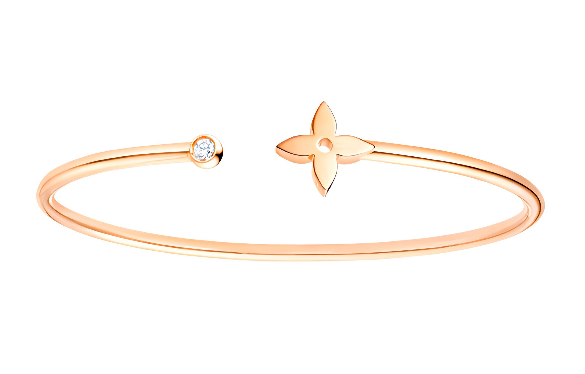 (Women) Louis Vuitton Idylle Blossom 18K Rose Gold Diamond Bracelet for Women. Q95533