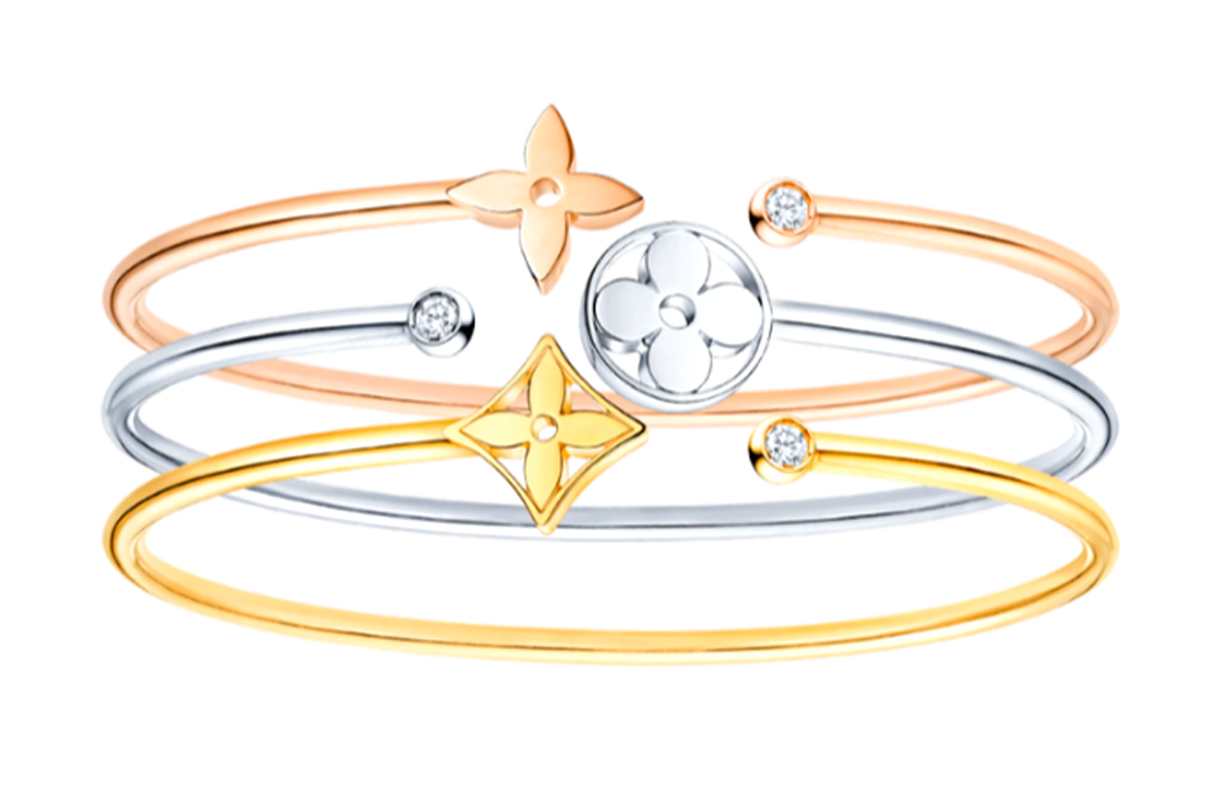 Lookbook (W) 路易威登 Idylle Blossom 18K 玫瑰金鑽石手鏈 女款 Q95533