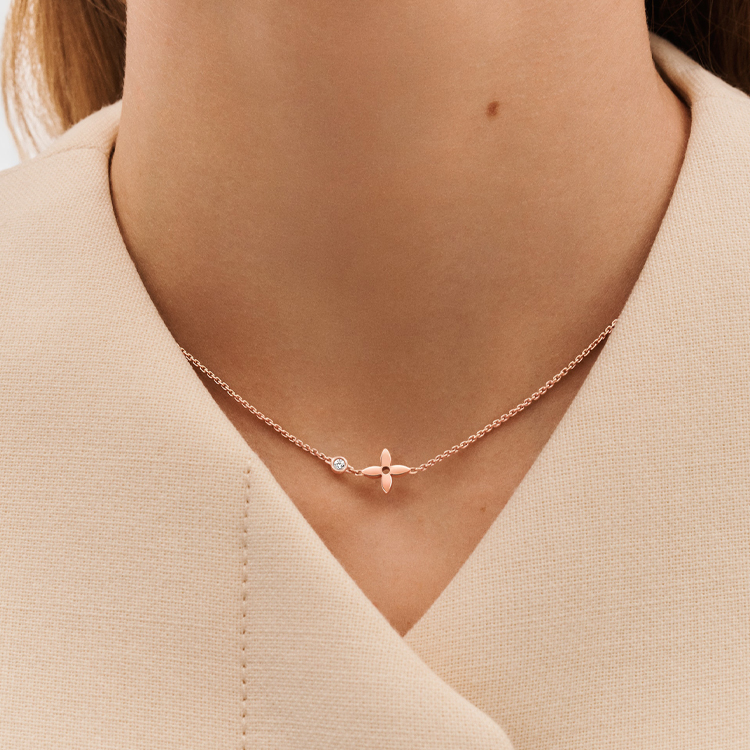 (Women) LOUIS VUITTON Idylle Blossom 18K Rose Gold Diamond Necklace for Women. Q93281 圖 4