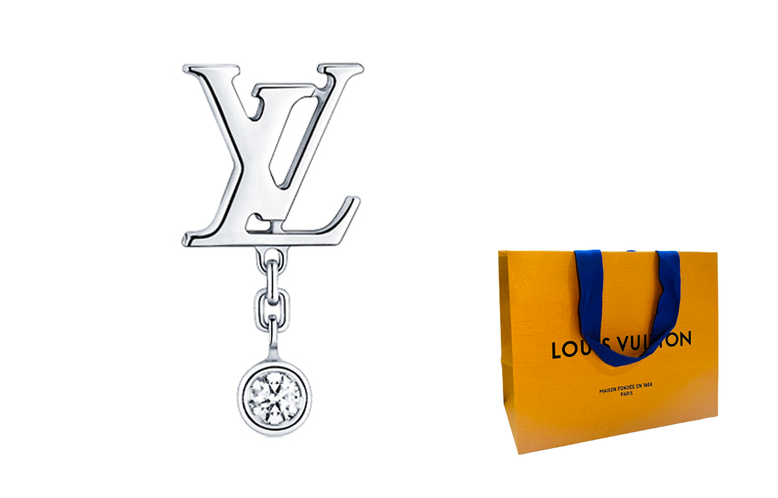 (Women) Louis Vuitton Idylle Blossom 18K White Gold Diamond Stud Earrings for Women. Q96544 圖 4