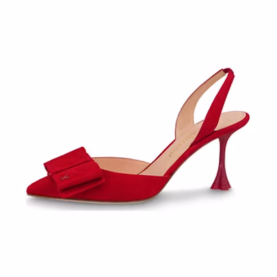 (W) LV Idylle Blossom 'Red Velvet Pointed-Toe Stiletto'