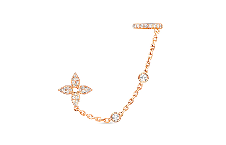 (Women) Louis Vuitton Idylle Blossom Mono Chain Monogram Floral Earrings Gold Women Q96836 圖 2