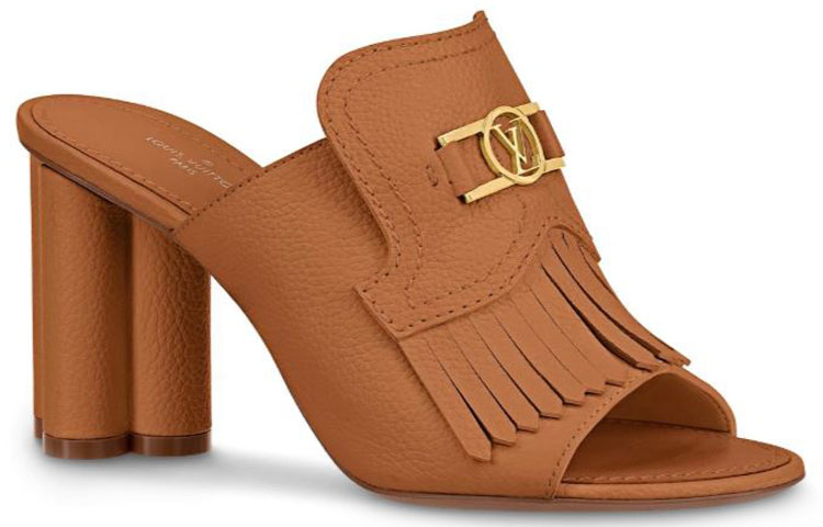 Order (W) 루이비통 인디아나 모노그램 하이힐 슬라이드 (브라운) 1A85WU