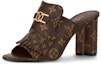 Buy (W) Louis Vuitton Indiana Monogram 'Kanvas Tumit Tinggi Mule' 1A8656