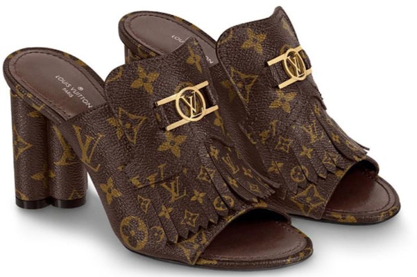 (Women) Louis Vuitton Indiana Monogram 'Canvas High-Heel Mule' 1A8656 Lookbook (Women) Louis Vuitton Indiana Monogram 'Canvas High-Heel Mule' 1A8656