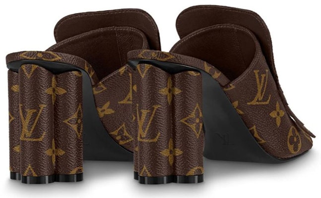 (Women) Louis Vuitton Indiana Monogram 'Canvas High-Heel Mule' 1A8656 Shop (Women) Louis Vuitton Indiana Monogram 'Canvas High-Heel Mule' 1A8656