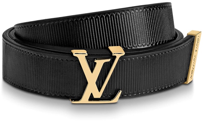 (W) LOUIS VUITTON Sabuk Kulit Hitam Initiales Lebar 2cm M9578 Lookbook (W) LOUIS VUITTON Sabuk Kulit Hitam Initiales Lebar 2cm M9578