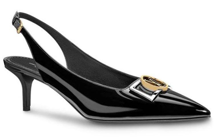 Order (W) ルイ・ヴィトン インサイダー パテントカーフ オープンバック ハイヒール (黒) 1A66BX