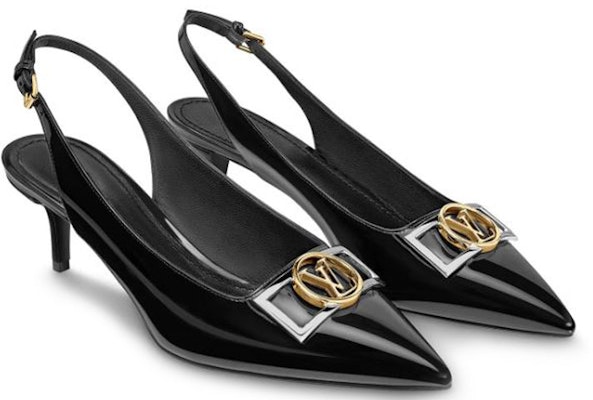 (W) Louis Vuitton Insider 'Sepatu Heels Kulit Paten Punggung Terbuka' Hitam 1A66BX Lookbook (W) Louis Vuitton Insider 'Sepatu Heels Kulit Paten Punggung Terbuka' Hitam 1A66BX