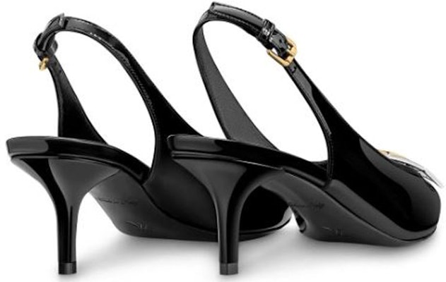 (W) Louis Vuitton Insider 'Sepatu Heels Kulit Paten Punggung Terbuka' Hitam 1A66BX Shop (W) Louis Vuitton Insider 'Sepatu Heels Kulit Paten Punggung Terbuka' Hitam 1A66BX